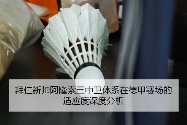 拜仁新帅阿隆索三中卫体系在德甲赛场的适应度深度分析